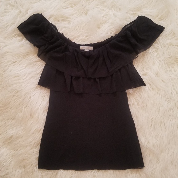 🍍Darling Off the Shoulder NY&Co black top - Picture 3 of 4